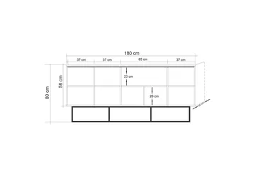 Sapphira Skjenk - Brun - Oppbevaring - Oppbevaringsmøbler - Sideboard & skjenk