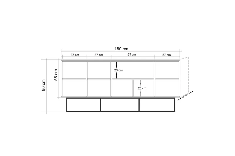 Sapphira Skjenk - Brun - Oppbevaring - Oppbevaringsmøbler - Sideboard & skjenk
