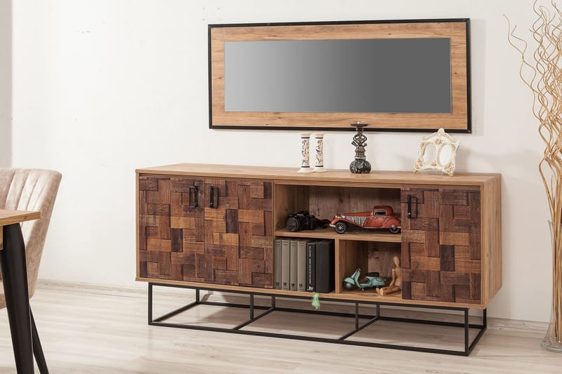 Sapphira Skjenk Flettet - Mørkebrun - Oppbevaring - Oppbevaringsmøbler - Sideboard & skjenk