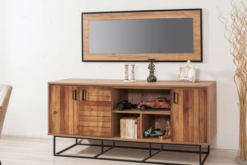 Sapphira Skjenk Panel - Lysebrun - Oppbevaring - Oppbevaringsmøbler - Sideboard & skjenk