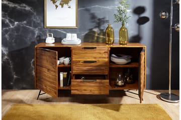 Sideboard & skänk Wohnling Trä, Natur - Oppbevaring - Oppbevaringsmøbler - Sideboard & skjenk
