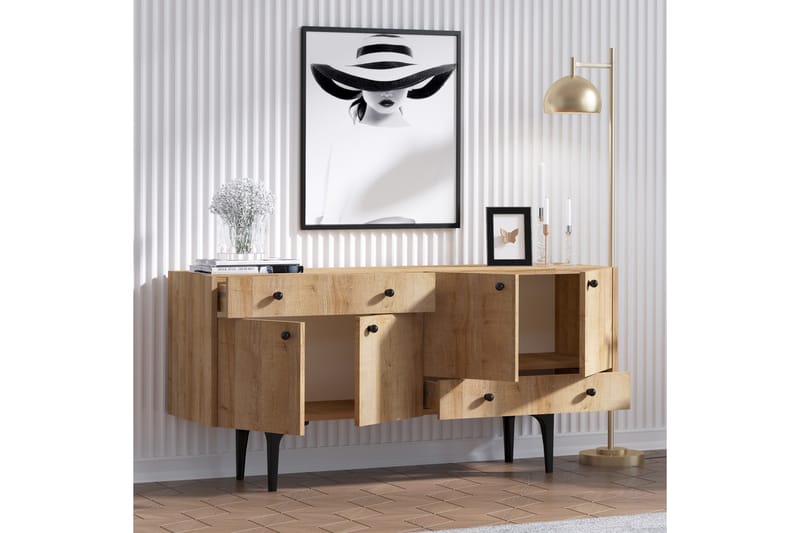 Sideboard 40x140 cm - Natur - Sideboard & skjenk