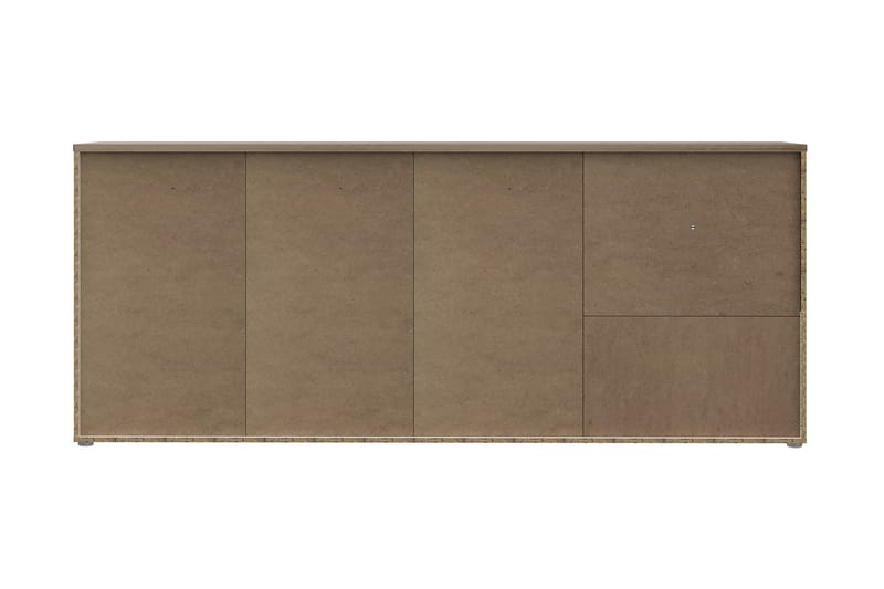Sideboard Abderas 42x215 cm - Brun/Hvit - Sideboard & skjenk