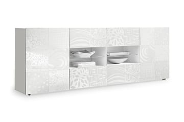Sideboard Bayoner 241 cm 4 Hyller - Hvit - Oppbevaring - Oppbevaringsmøbler - Sideboard & skjenk