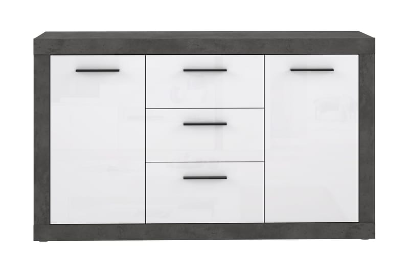 Sideboard Belchin 41x143 cm - Grå/Hvit - Sideboard & skjenk