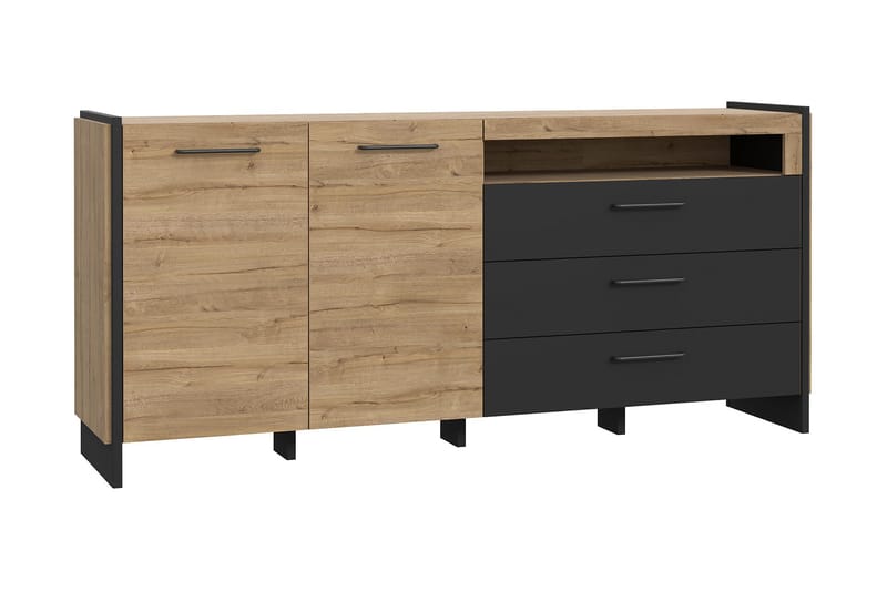 Sideboard Chepelare 41x187 cm - Brun/Svart - Sideboard & skjenk