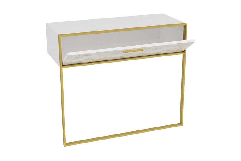 Sideboard Chrostopher 90 cm - Gull|Hvit - Oppbevaring - Oppbevaringsmøbler - Sideboard & skjenk