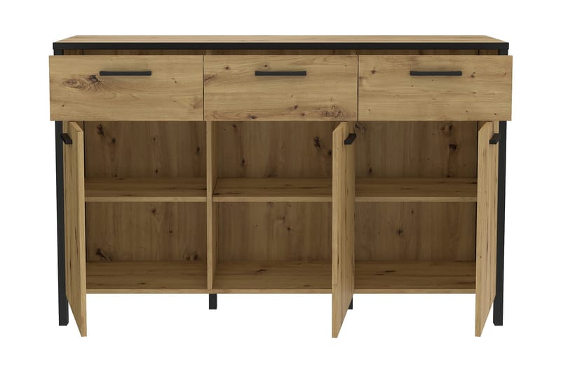 Sideboard Dospat 40x140 cm - Brun/Svart - Sideboard & skjenk