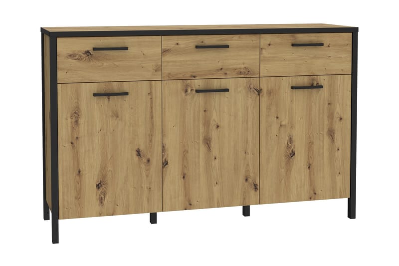 Sideboard Dospat 40x140 cm - Brun/Svart - Sideboard & skjenk