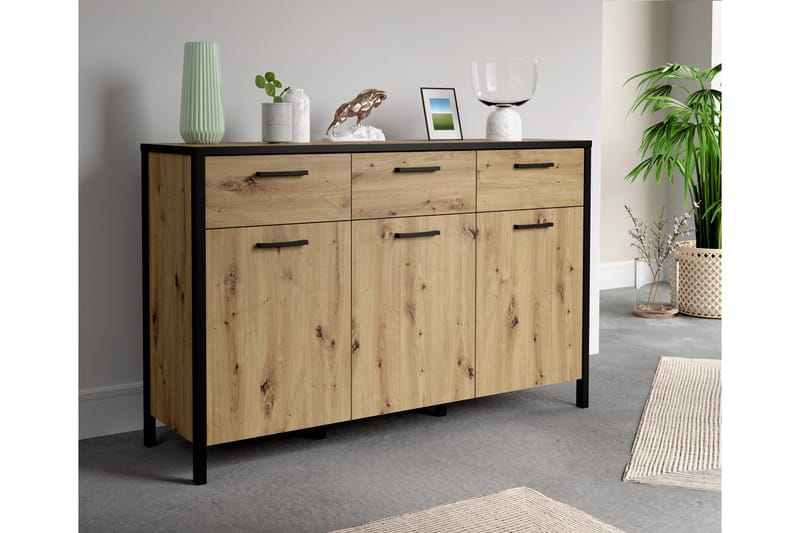 Sideboard Dospat 40x140 cm - Brun/Svart - Sideboard & skjenk