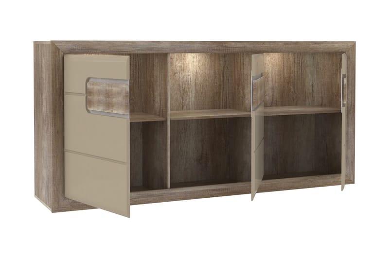 Sideboard Edirne 41x194 cm - Beige/Brun - Sideboard & skjenk