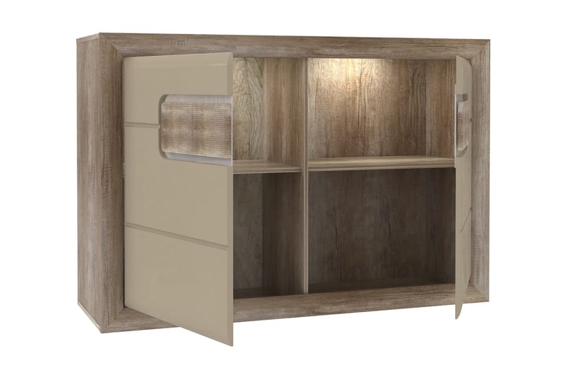 Sideboard Edirne 44x134 cm - Beige/Brun - Sideboard & skjenk