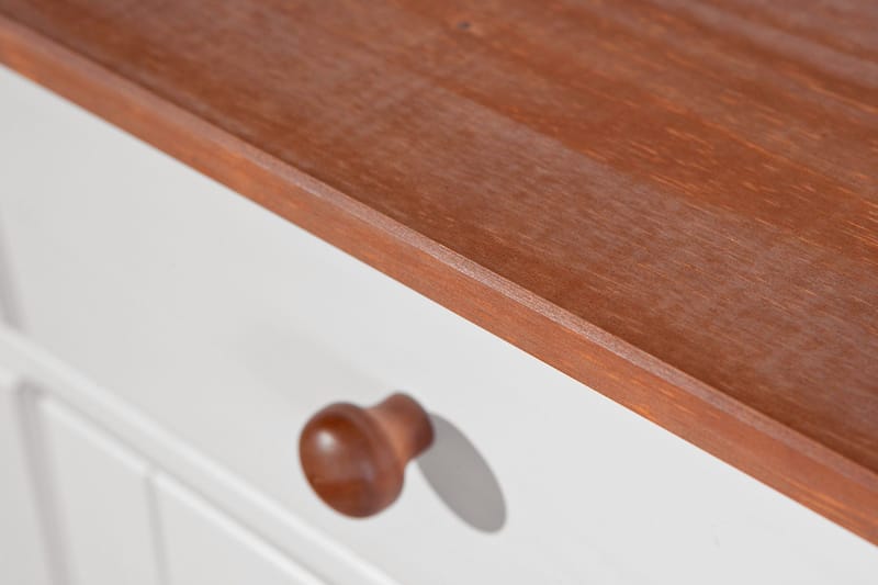 Sideboard Gambier 130 cm - Hvit/Natur - Oppbevaring - Oppbevaringsmøbler - Sideboard & skjenk