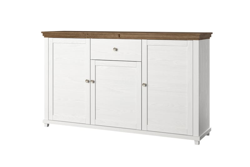 Sideboard Getafez 42x160 cm - Hvit/Natur - Sideboard & skjenk