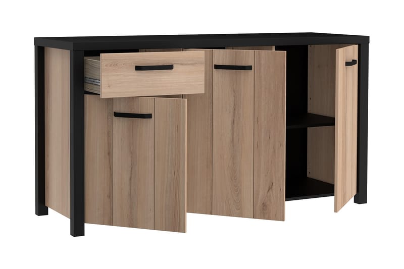 Sideboard Havdar 52x160 cm - Brun/Svart - Sideboard & skjenk