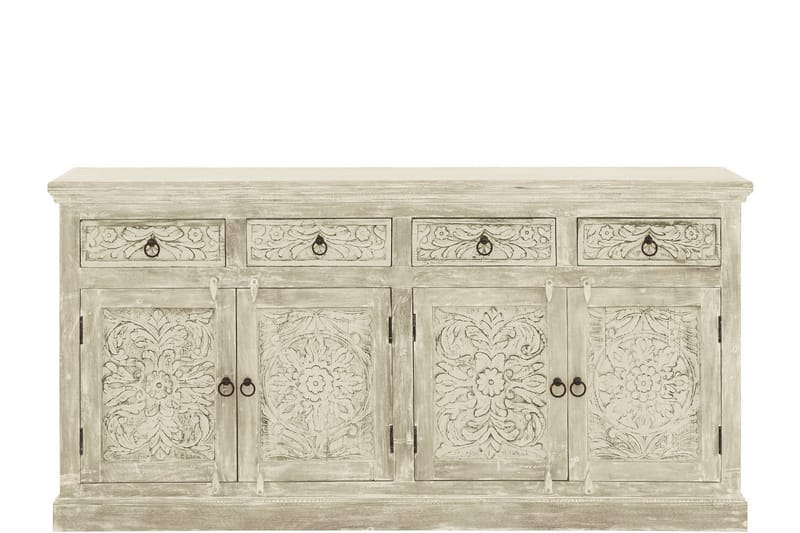 Sideboard Hiran 179x40 cm - Kremhvit - Sideboard & skjenk