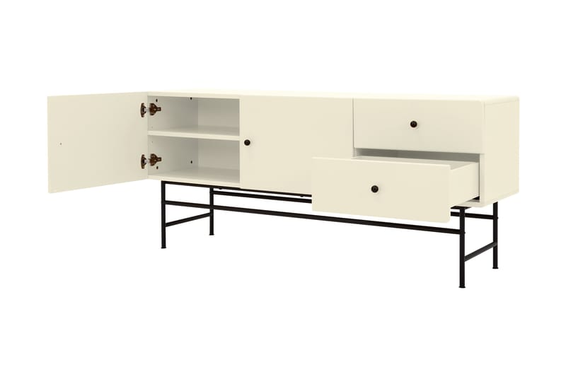 Sideboard Hiroto 157,8 cm - Hvit - Sideboard & skjenk