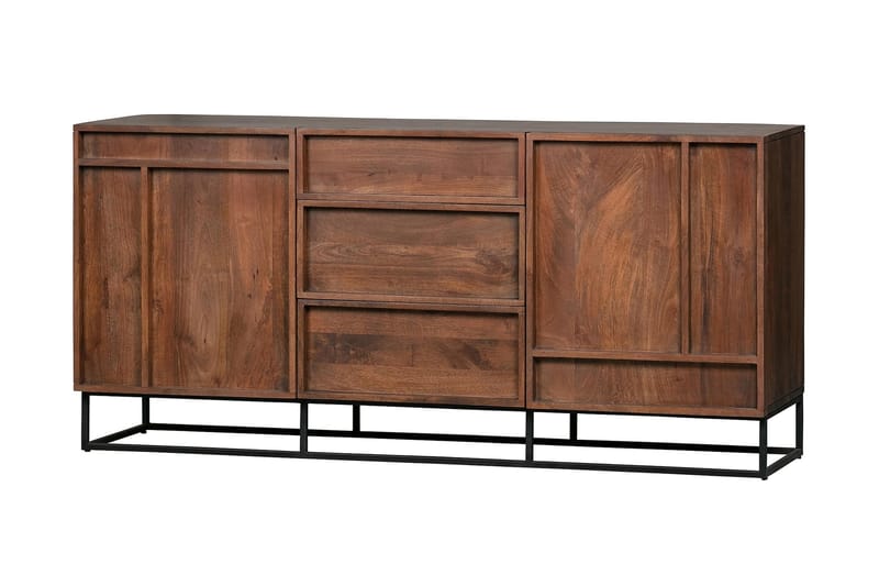 Sideboard Khabra 160x44 cm - Mangotre/Beige - Sideboard & skjenk