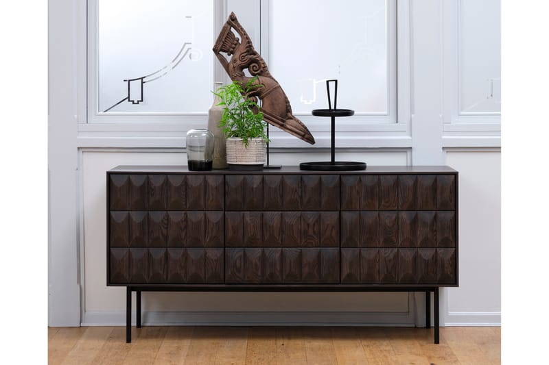 Sideboard Medric 3 delar 160 cm - Brun - Oppbevaring - Oppbevaringsmøbler - Sideboard & skjenk