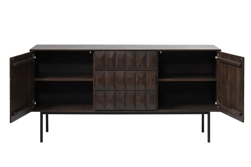 Sideboard Medric 3 delar 160 cm - Brun - Oppbevaring - Oppbevaringsmøbler - Sideboard & skjenk