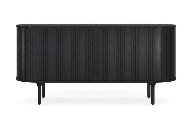 Sideboard Neandir 150x45 cm Massiv Eik - Svart - Sideboard & skjenk