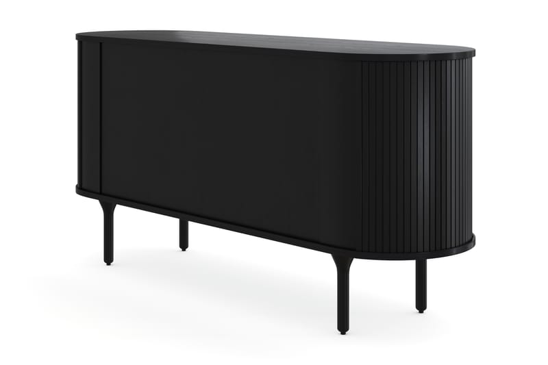 Sideboard Neandir 150x45 cm Massiv Eik - Svart - Sideboard & skjenk