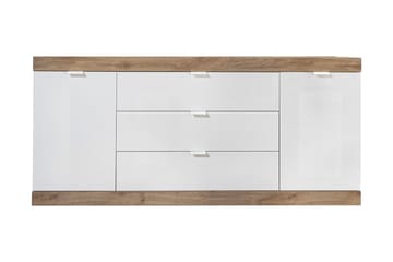 Sideboard Nickero 180 cm - Hvit/Brun - Oppbevaring - Oppbevaringsmøbler - Sideboard & skjenk