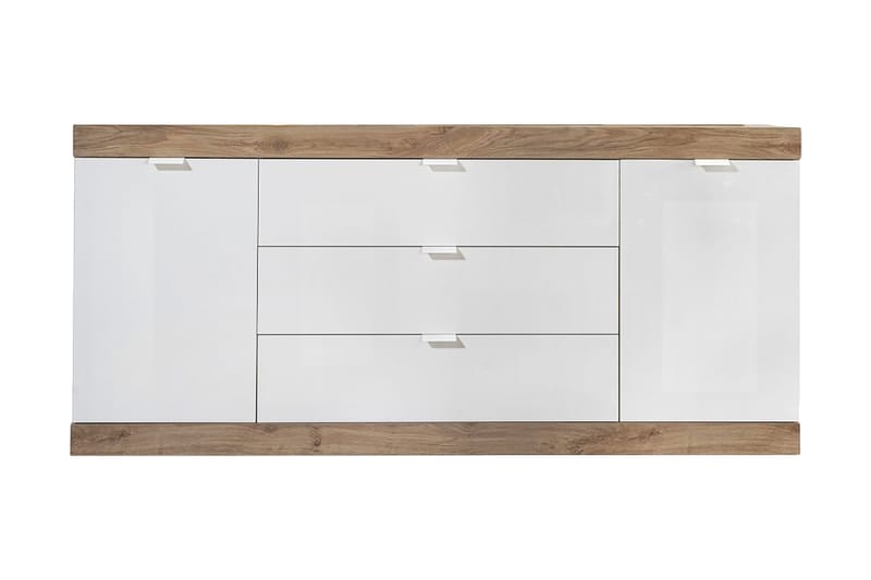 Sideboard Nickero 180 cm - Hvit/Brun - Sideboard & skjenk