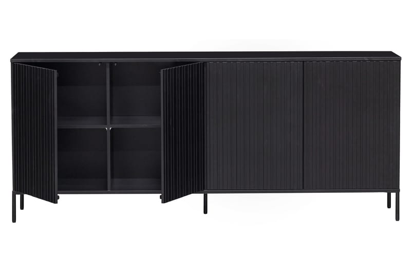 Sideboard og skjenk Hemlinge skjenk 44x200 cm Svart - Oppbevaring - Oppbevaringsmøbler - Sideboard & skjenk