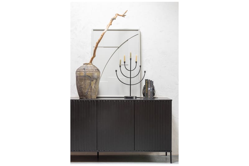 Sideboard og skjenk Hemlinge skjenk 44x200 cm Svart - Oppbevaring - Oppbevaringsmøbler - Sideboard & skjenk