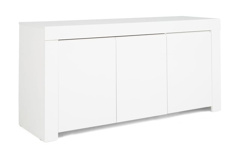 Sideboard Salerno 162 cm 3 Dører - Hvit Høyglans - Sideboard & skjenk