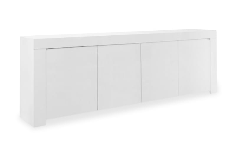 Sideboard Salerno 210 cm 4 Dører - Hvit Høyglans - Sideboard & skjenk