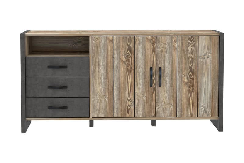 Sideboard Strelcha 43x190 cm - Brun/Grå - Sideboard & skjenk