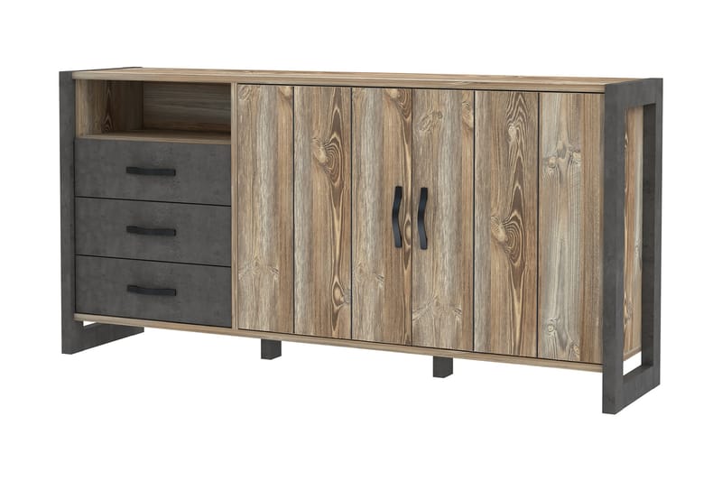 Sideboard Strelcha 43x190 cm - Brun/Grå - Sideboard & skjenk