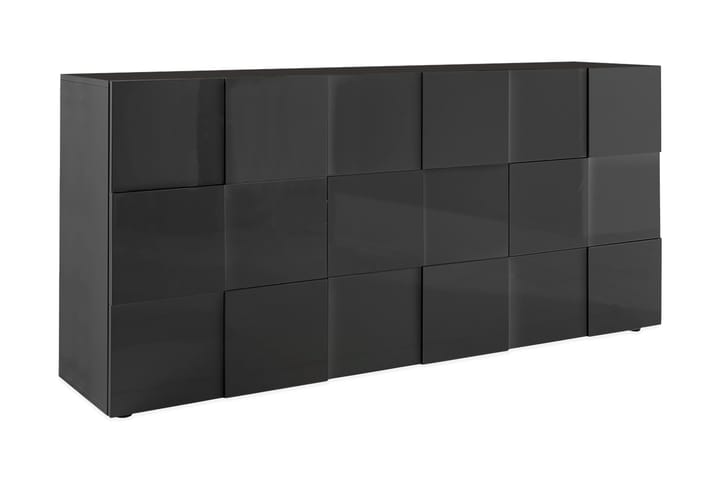 Sideboard Tabor 181 cm - Mørkgrå Høyglanslack - Sideboard & skjenk