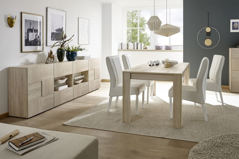 Sideboard Tabor 241 cm Stor - Samoa Eik - Oppbevaring - Oppbevaringsmøbler - Sideboard & skjenk
