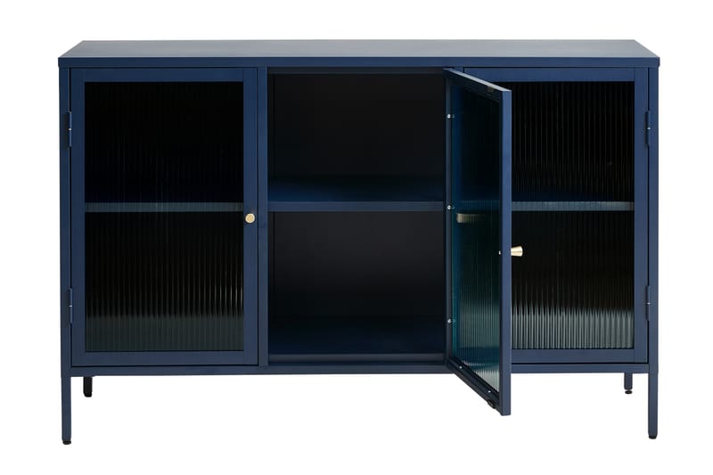 Sideboard Umtiti 3 delar 132 cm - Blå - Sideboard & skjenk