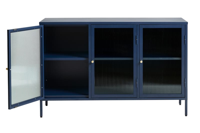 Sideboard Umtiti 3 delar 132 cm - Blå - Sideboard & skjenk