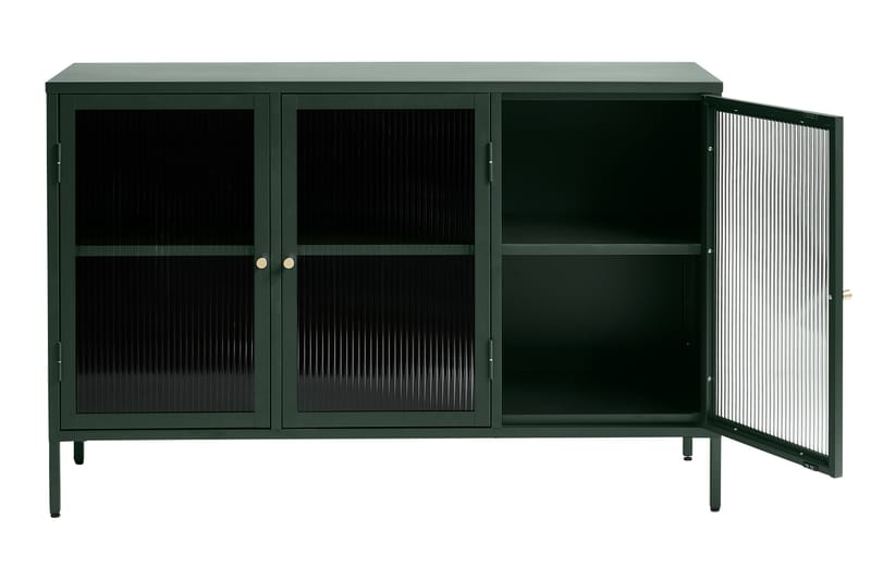 Sideboard Umtiti 3 delar 132 cm - Grønn - Sideboard & skjenk