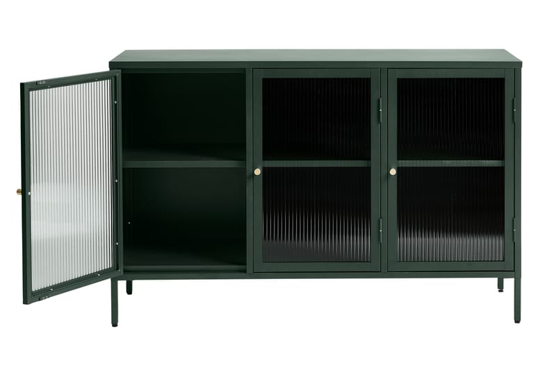 Sideboard Umtiti 3 delar 132 cm - Grønn - Sideboard & skjenk