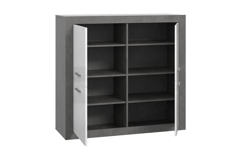 Sideboard Uzunkop 41x113 cm - Grå/Hvit - Oppbevaring - Oppbevaringsmøbler - Sideboard & skjenk