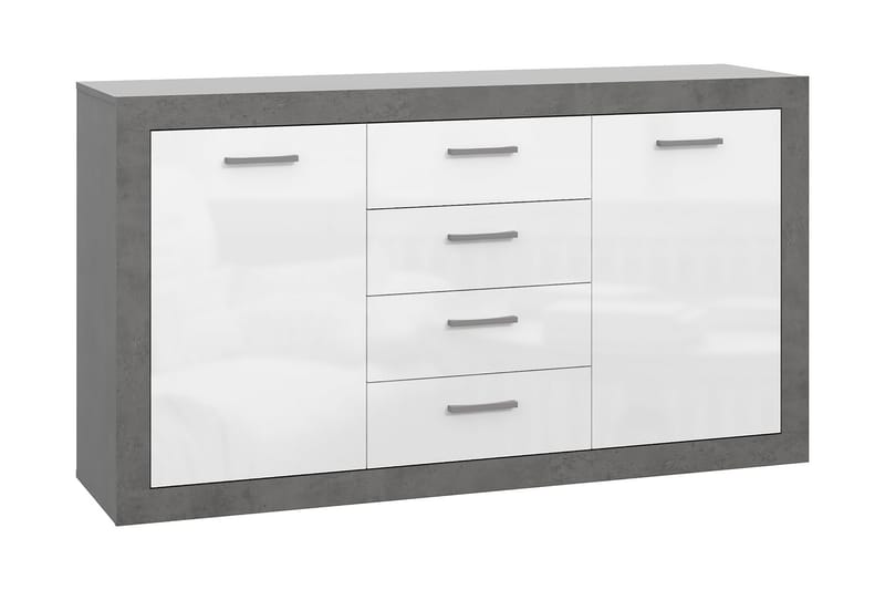 Sideboard Uzunkop 41x153 cm - Grå/Hvit - Sideboard & skjenk