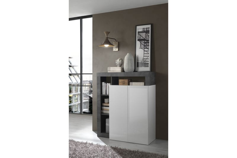 Sideboard Wedel 42x108 cm - Hvit/Oksid - Sideboard & skjenk