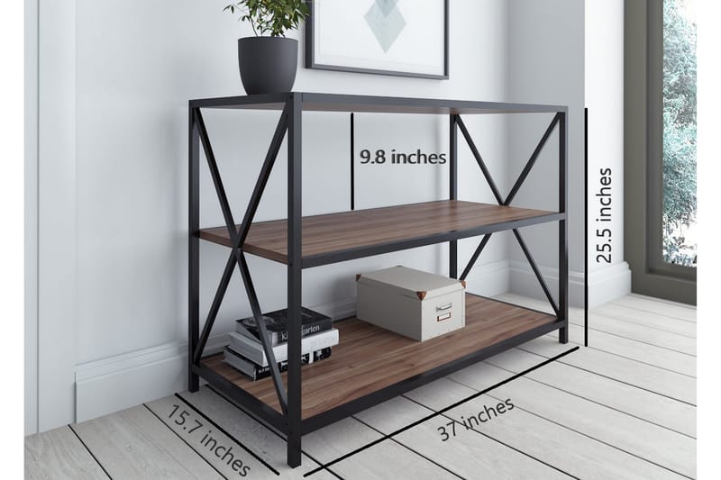 Sideboard Zakkum 40x65x94 cm - Brun - Sideboard & skjenk