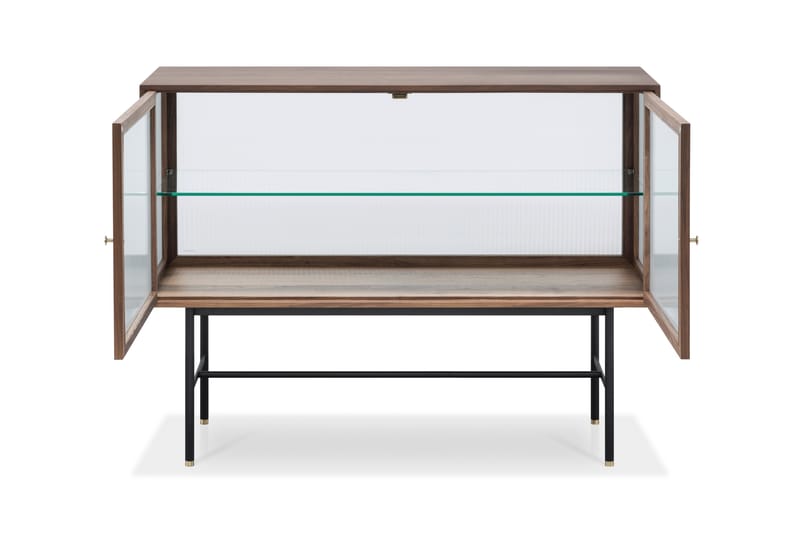 Sidebord Jelric 42 cm dybde 120 cm bredde 90 cm høyde - Valnøttfarget - Oppbevaring - Oppbevaringsmøbler - Sideboard & skjenk