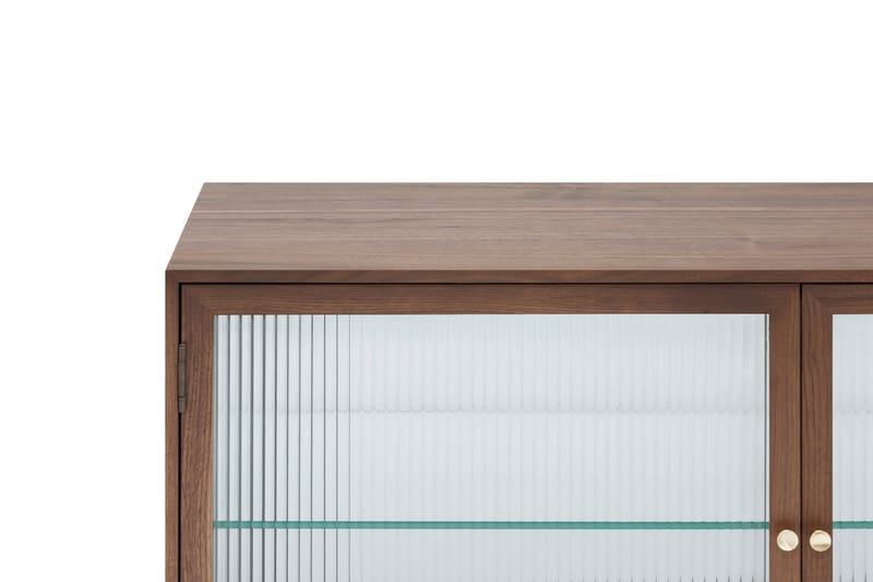Sidebord Jelric 42 cm dybde 120 cm bredde 90 cm høyde - Valnøttfarget - Oppbevaring - Oppbevaringsmøbler - Sideboard & skjenk
