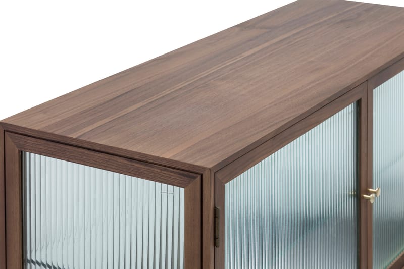Sidebord Jelric 42 cm dybde 120 cm bredde 90 cm høyde - Valnøttfarget - Oppbevaring - Oppbevaringsmøbler - Sideboard & skjenk