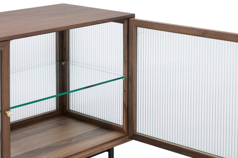 Sidebord Jelric 42 cm dybde 120 cm bredde 90 cm høyde - Valnøttfarget - Oppbevaring - Oppbevaringsmøbler - Sideboard & skjenk