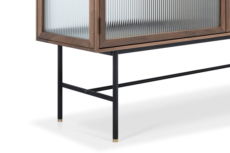 Sidebord Jelric 42 cm dybde 150 cm bredde 90 cm høyde - Valnøttfarget - Oppbevaring - Oppbevaringsmøbler - Sideboard & skjenk