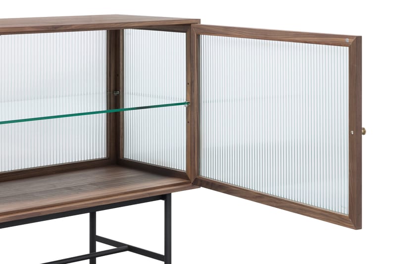 Sidebord Jelric 42 cm dybde 150 cm bredde 90 cm høyde - Valnøttfarget - Oppbevaring - Oppbevaringsmøbler - Sideboard & skjenk